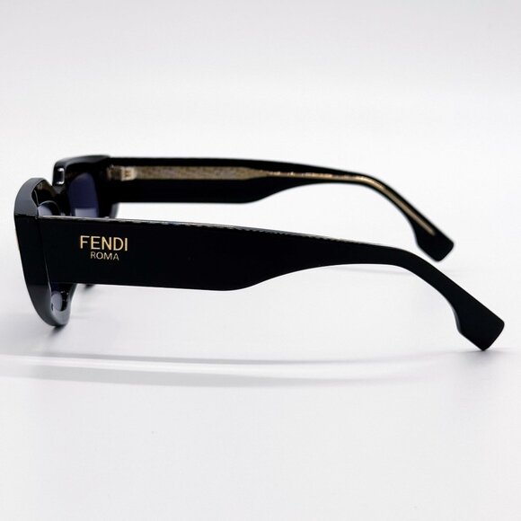 NEW FENDI SUNGLASSES FE40163U 01V BLACK/BLUE WOMEN EYEWEAR main image 5